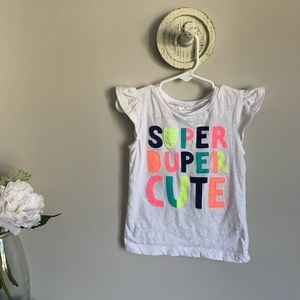 Girls short sleeve graphic tee
